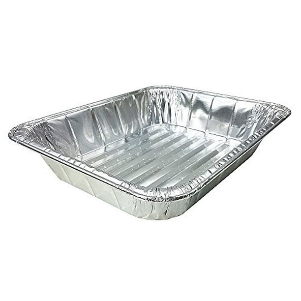 TigerChef TC-20533 Durable Half Size Deep Aluminum Foil Steam Table Pans with Recipe Card 9 x 13 Size 9 x 13 Size Pack of 50 Pack of 50 Multi-Purpose Disposable Pans Tiger Chef 0026-00511-50PK 
